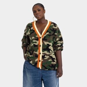 NWT KBB by KAHLANA X Target - Women’s ‘The Slouchy Cardigan Olive Camo